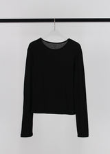 WOOL TENCEL SLEEVE TEE