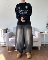 カーペンターパッチデニムパンツ