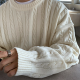 Glife Semi Overfit Round Knit