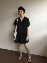 コサージュドットショルダーバッグ (2color)