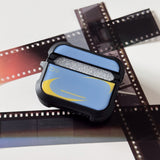 Dusty, Nostalgic Vibes AirPods Case Epoxy Bumper (PowderBlue/Goldenrod)