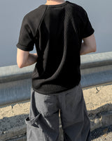 Morph Waffle Raglan Short Sleeve T-Shirt