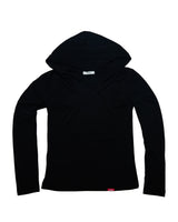 Vネックロングスリーブトップ (BLACK) ウィメンズ