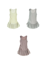 Ruffle Flower Sleeve Dress 232008572