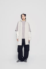 24FW BASIC LOGO JACQUARD MUFFLER BALACLAVA GREY