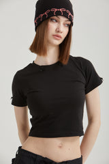 PETITE RIBBON T-SHIRT