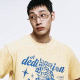 デディケーションピグメント Tシャツ_マスタード