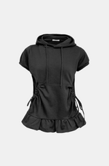 Candy Ruffle Hood Tee