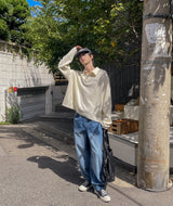 ブランククロップカラーTシャツ