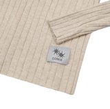 TINVER BUTTON HENRY NECK KNIT