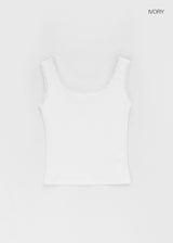 [MADE] Cozeti Lace Square Neck Sleeveless Top
