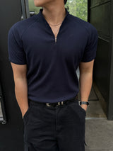 Sain zip-up short sleeve