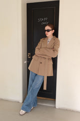 TRENCH BELT JACKET_BEIGE