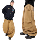wide back pocket cotton pintuck pants