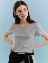 NUBASIC ROUND NECK T-SHIRT GRAY