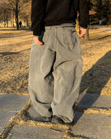 Mauve Back Pocket Wide Denim