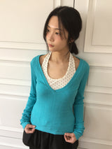 Kaya V-neck long sleeve (5color) 