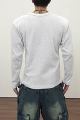 レギュラーワッフルロングスリーブ3C