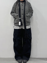 STRIPE TWEED CARDIGAN