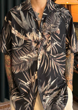 Grove Hawaiian Palm Tree Short Sleeve Shirt