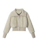 Teddy Fleece Collar Jumper