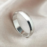 SVR-611 Teen Top Ricky wears silver 925 simple plain round minja silver ring