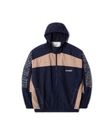 LB Retro Hooded Track Jacket (Navy/Beige)