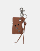 Kuhing Eyelet Stitch Leather Carabiner