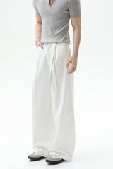 Detachable Belt Wide Leg Trousers