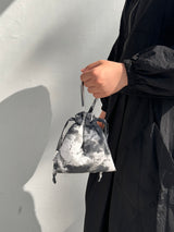 Strap string pouch-tie-dye
