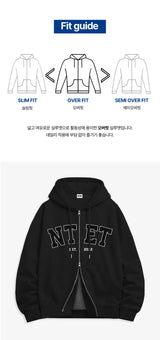 big arch logo 2-way zip-up (4color)