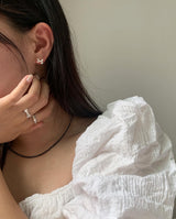 (silver925) ラブリーリボンピアス type2 *gold