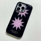 [MADE] black spark epoxy bumper case - baby pink