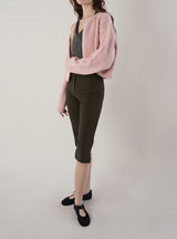 Line capri pants_brown