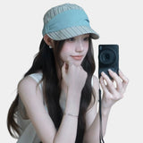 Sky Stripe Linen Octagonal Cap