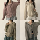 Summer knit hooded Salanta cardigan