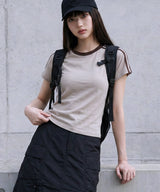 ユージュアル セミクロップ Tシャツ 6カラー