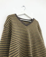[MD Pick] カレンストライプⅤネックニット (3color)