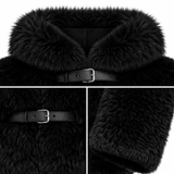 Vera Triple Buckle Fur Jacket