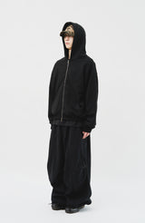 (MADE) neWave Short Zip Hoodie_Black