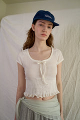Kiro ribbon smoke top_ivory