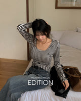 [MADE] Cali striped slim T-shirt