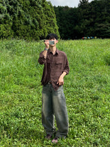 サンドカーブドデニムパンツ (S, M, L)