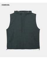 Nylon Hooded Anorak Vest