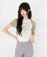 JACQUARD LOGO RAGLAN HALF KNIT [2color]