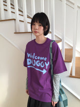 YWD WELCOME T-SHIRTS_PURPLE (1color)
