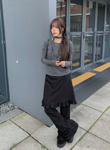 Leon Frill Midi Banding Skirt