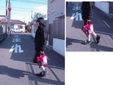 【MADE】ドットポケットバッグ‐ピンクS
