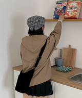 About Colorful Hood Bomber Jacket