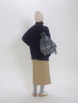 000 Design Check Gym Sack / Black